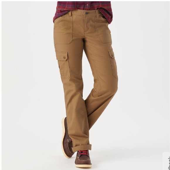 Women's DuluthFlex Curves setter Relaxed Leg Cargo Pants camel size 10 / 31 - Picture 1 of 16